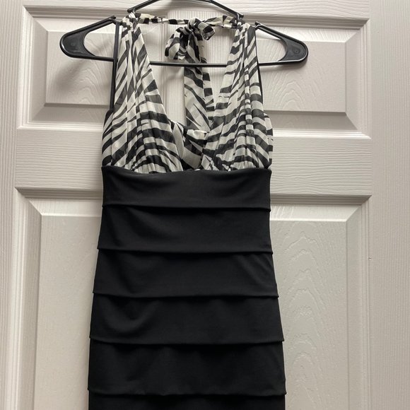 Dresses & Skirts - Black and animal print dress